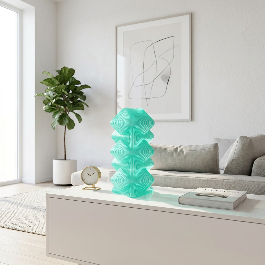 3D printed Tron vase sculptural decor — Plastika3D