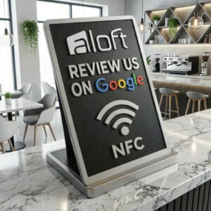 google review counter sign