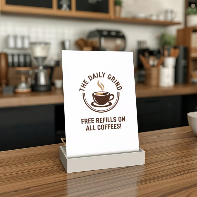 counter display sign