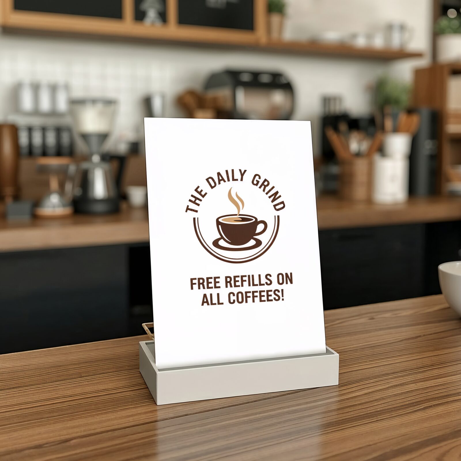 When a Custom Countertop Sign Holder Makes More Sense Than a Generic Display Stand